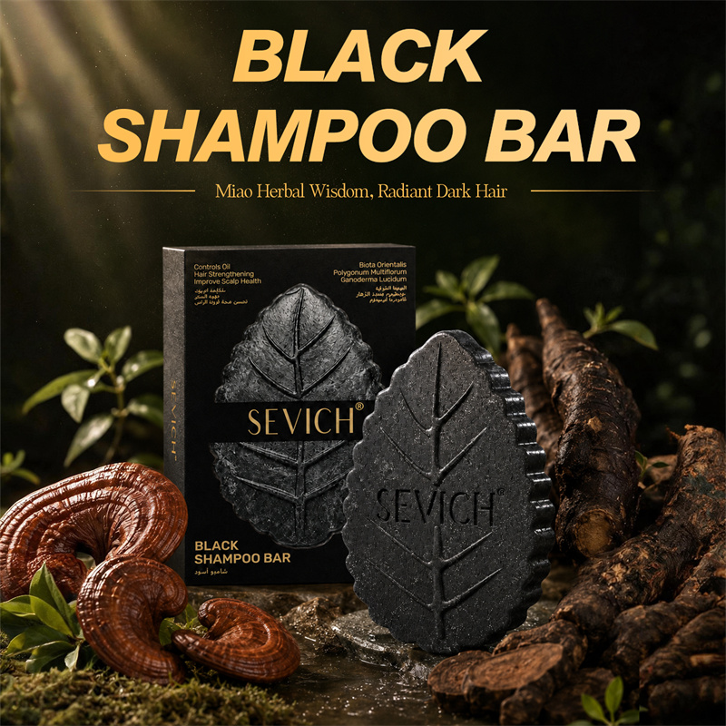 Hair Care Herbal - Ręcznie Robione Czarne Mydło 120g Naturalne