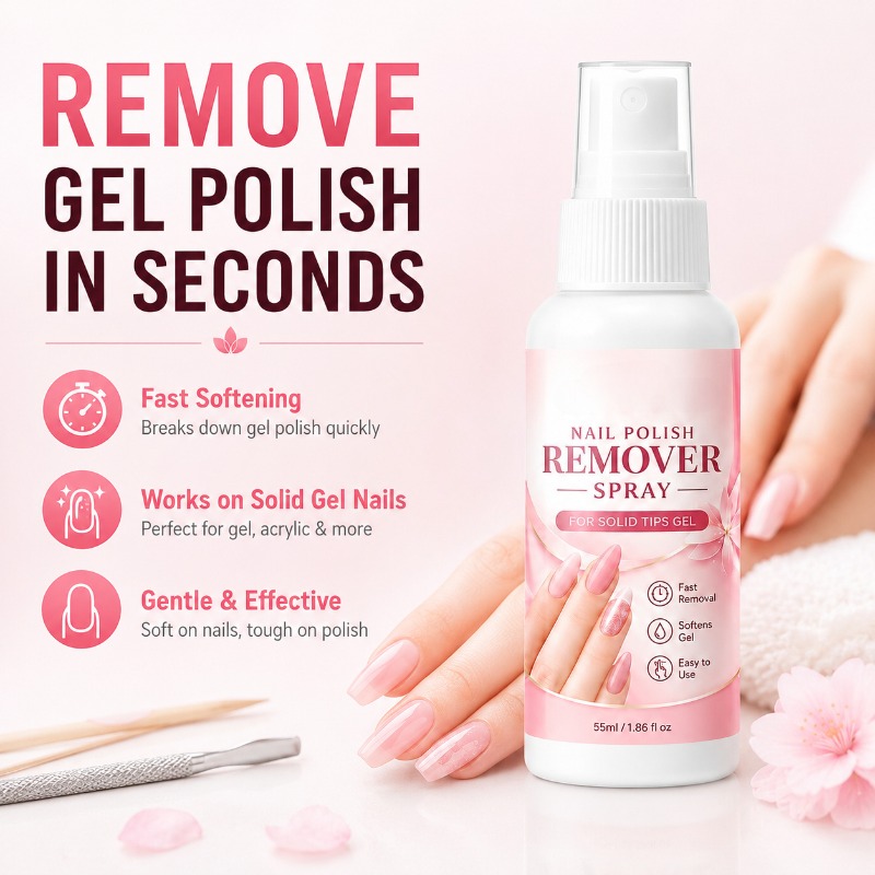 Hair Care Gel - Spray do usuwania paznokci, płyn do