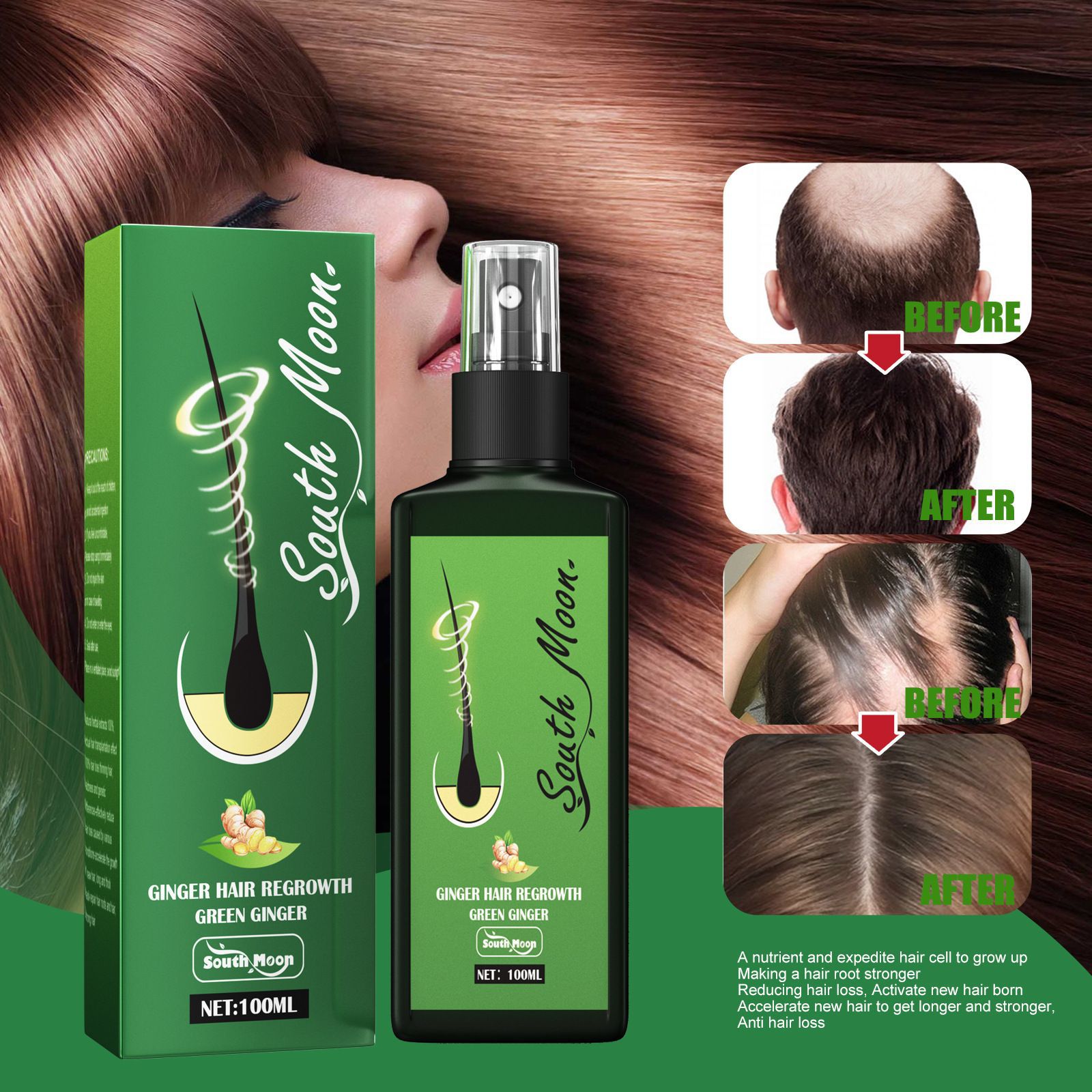 Spray na porost włosów z imbia – Hair Care Herbal recenzja i cena
